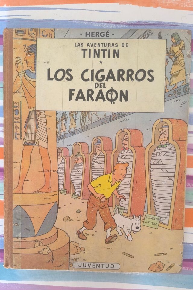 Primera edición Tintin los cigarros del faraon