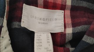 Camisa cuadros Springfield mujer