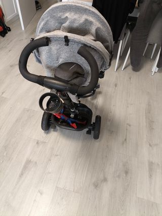 Triciclo bebé gris - Plegable