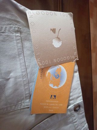 Falda pantalón beige talla S