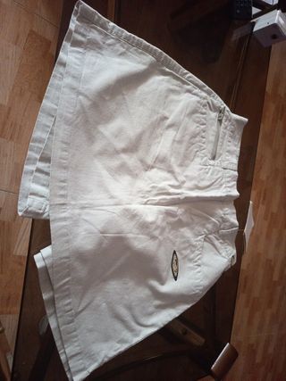 Falda pantalón beige talla S