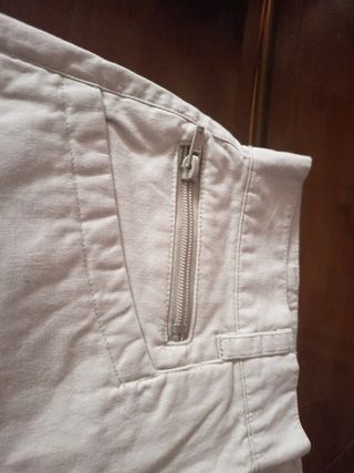 Falda pantalón beige talla S