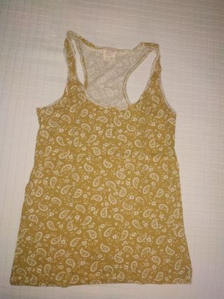 Camiseta Pull&Bear Amarilla T-S