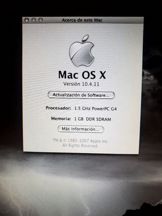 Portátil Apple PowerMac G4 Plata