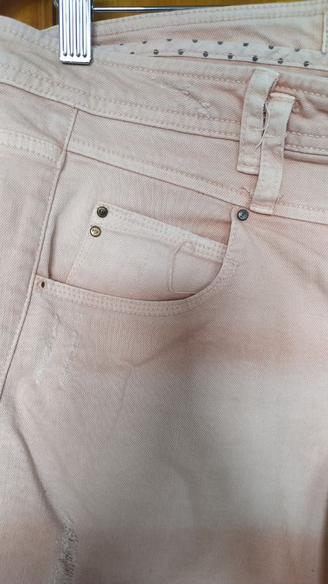 Shorts vaqueros rosa mujer