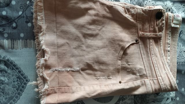 Shorts vaqueros rosa mujer