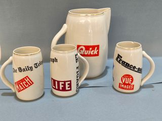 Jarras cerveza vintage prensa