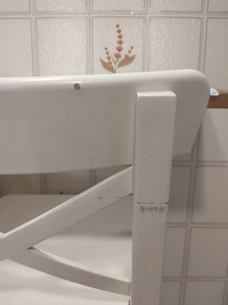 2 Taburetes Ikea blancos Ingolf