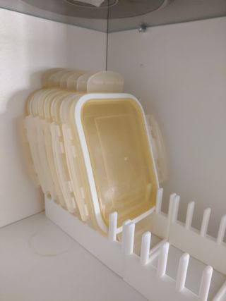 Suporte p/ Tampas - Organizador de Tupperware