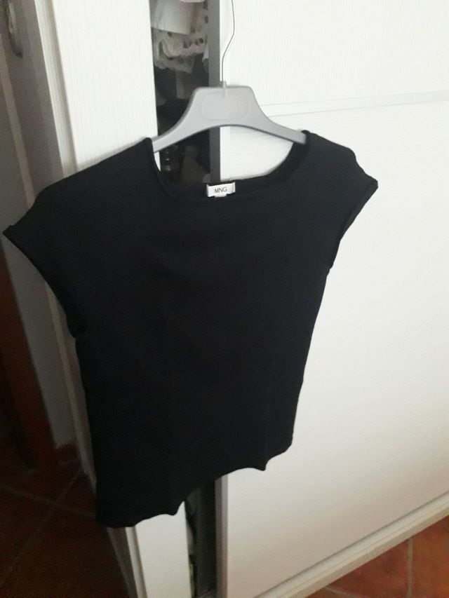 Top Mango negro - Talla M