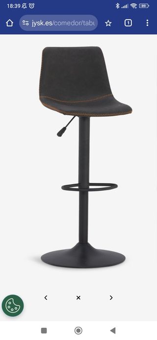 Taburete bar BROAGER JYSK - Gris