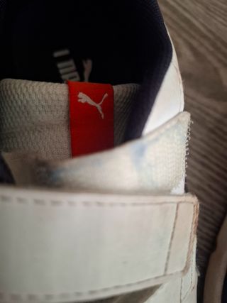 Zapatillas Puma blancas y azules - 35