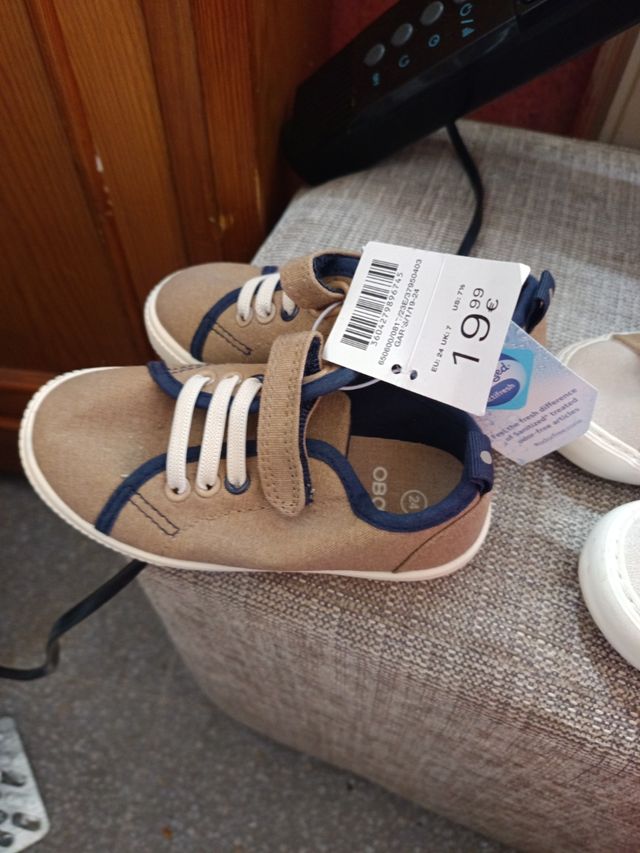 Zapatillas Obaibi niño marrón, talla 24