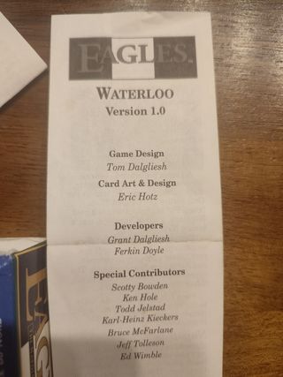 Waterloo Eagles: Gioco carte Napoleone wargame GMT