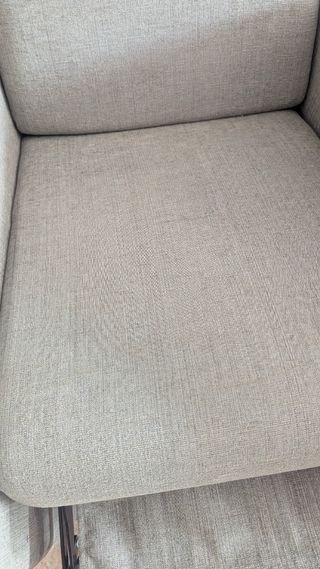 Sillón reclinable gris claro