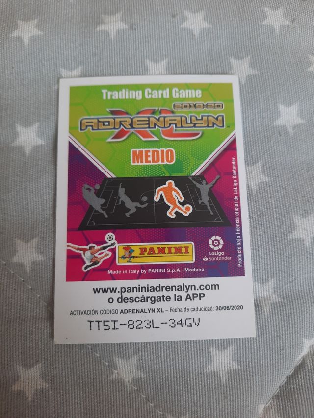 Carta Adrenalyn XL Parejo Premium Oro