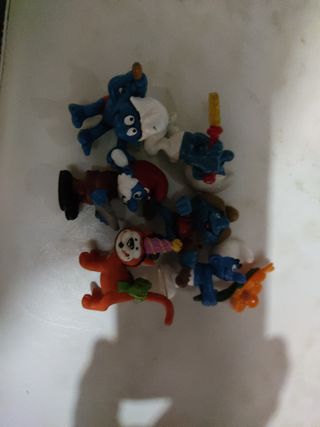 8 Pitufos figuras vintage