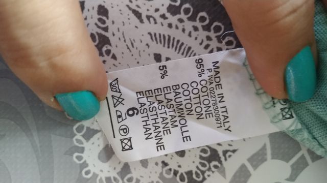 Shorts crochet verde agua