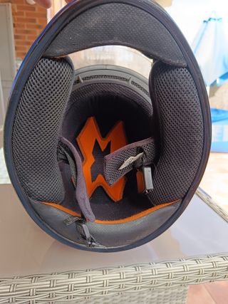 Casco moto azul Nzi