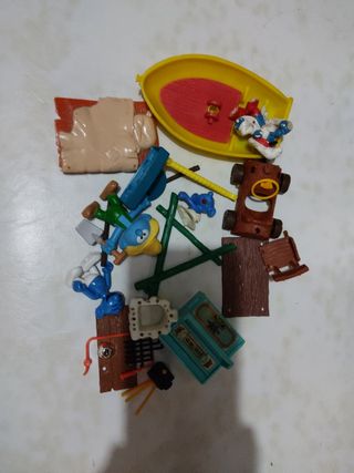Pitufos: piezas maqueta vintage