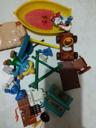 Pitufos: piezas maqueta vintage