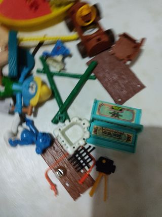 Pitufos: piezas maqueta vintage