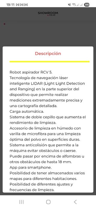 Robot aspiradora Karcher RCV5