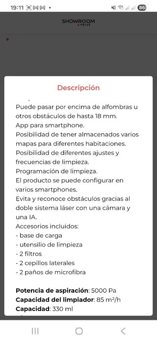 Robot aspiradora Karcher RCV5