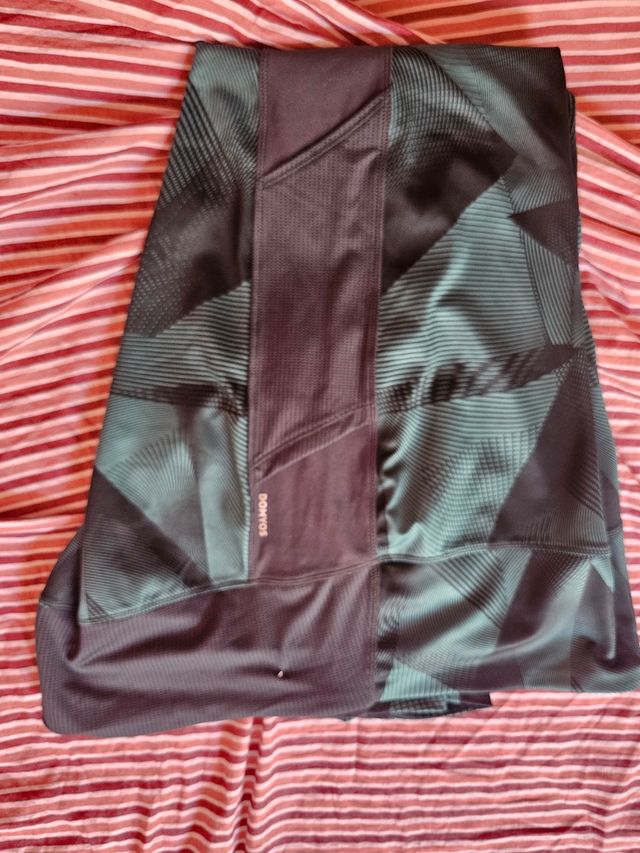 Mallas deportivas fitness - Negro & Verde azulado