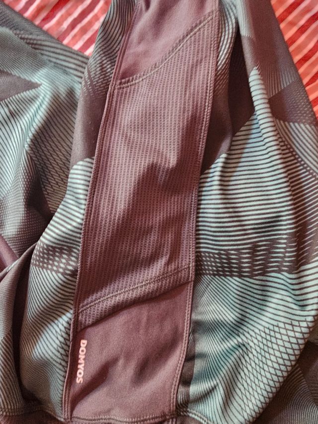 Mallas deportivas fitness - Negro & Verde azulado