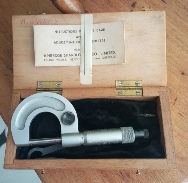 Micrometro Sheffield antico