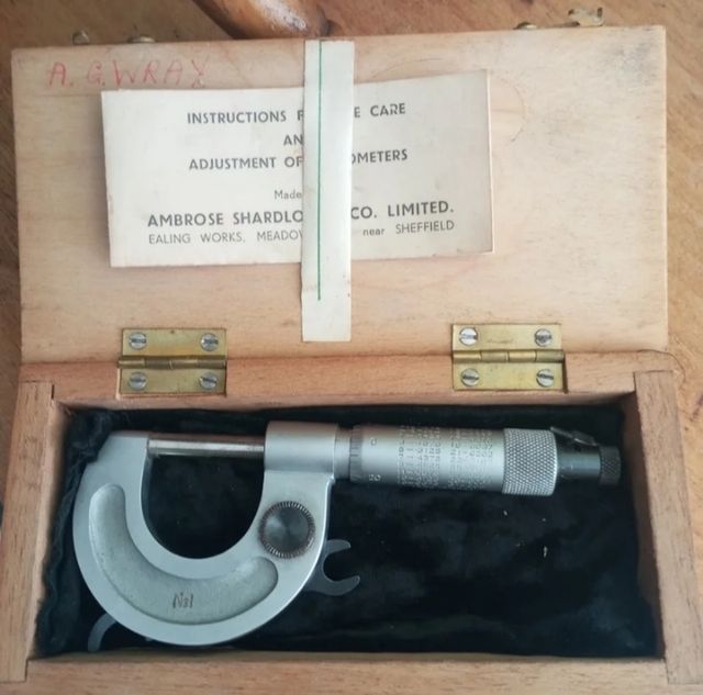 Micrometro Sheffield antico