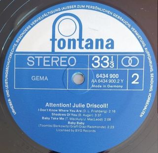 LP Vinilo. Julie Driscoll - Atención!