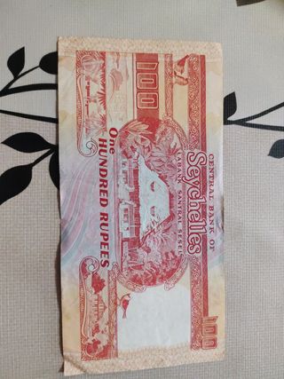 Billete 100 Rupias Seychelles