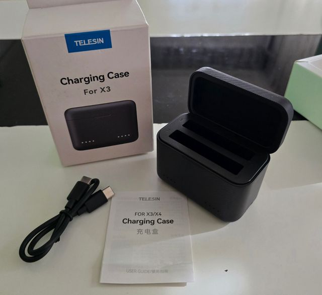Estuche carga TELESIN X3