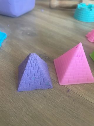 Arena mágica infantil: moldes castillos