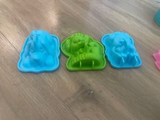 Arena mágica infantil: moldes castillos