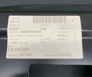 REFUERZO PILAR A CARROCERIA PORSCHE CAYENNE