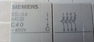 Disyuntor Siemens 5SJ64 40A - 4 polos
