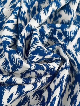 Vestido azul y blanco - Talla M