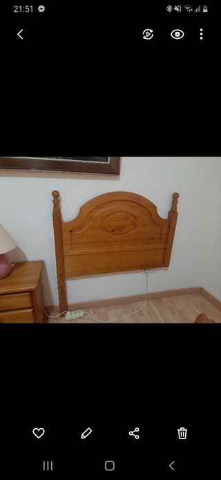 2 Cabeceros cama 90cm -madera