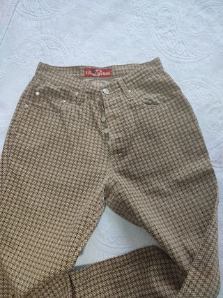 Pantalones vintage beige y marrón