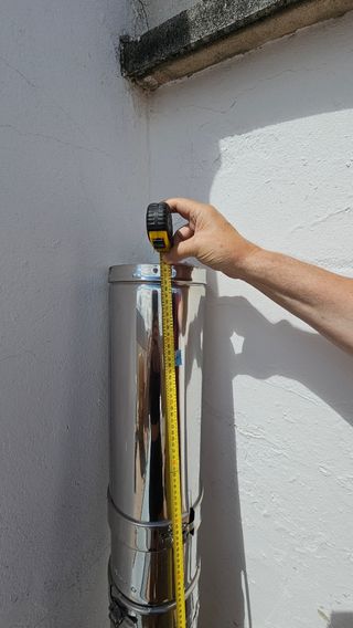 Chimenea humos acero inoxidable