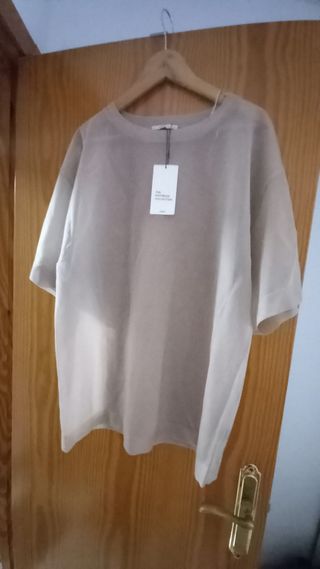 Blusa Zara beige - Talla M
