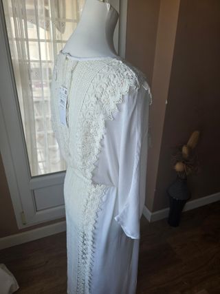 Vestido Blanco Boho Chic