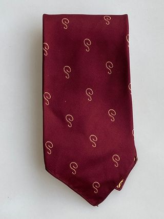 Corbata Bel y Cia granate detalles dorados