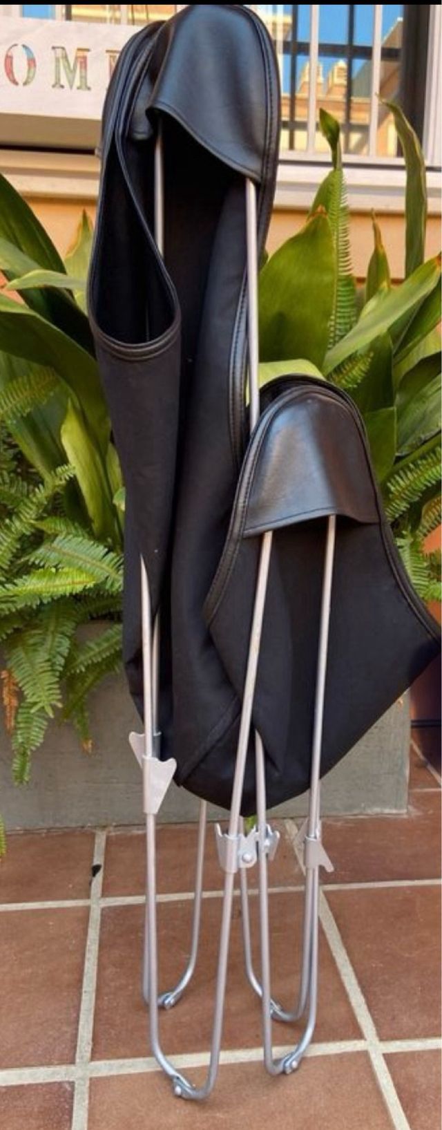 Silla Butterfly Piel Negra