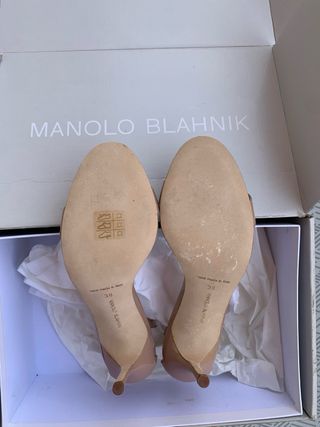 Manolo Blahnik Tacones Beige 38