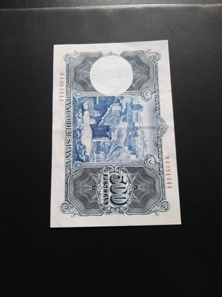 BILLETE DE 500 PESETAS DE 1954 