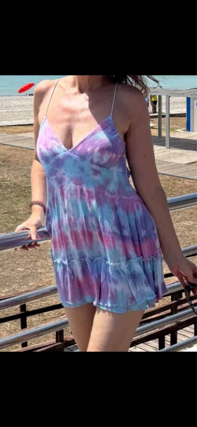 Vestido tie-dye Pampita Island